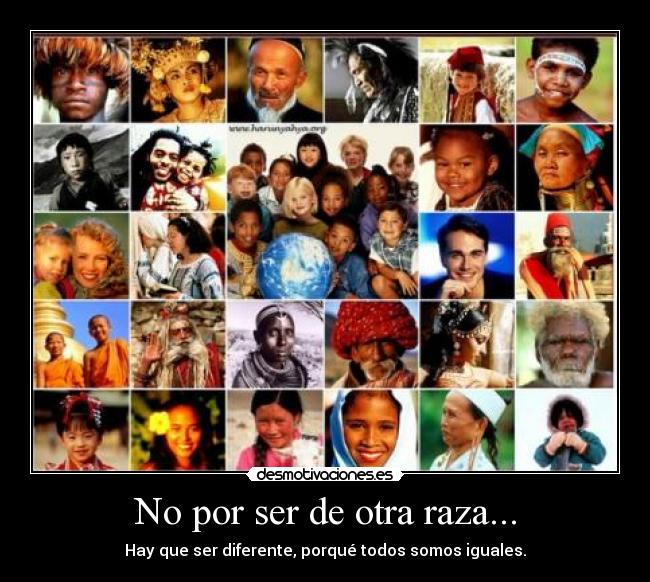 carteles razas desmotivaciones