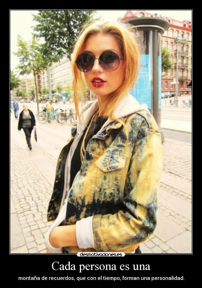 Cada persona es una -