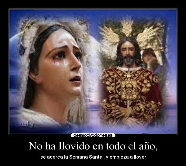 carteles llueve semana santa desmotivaciones