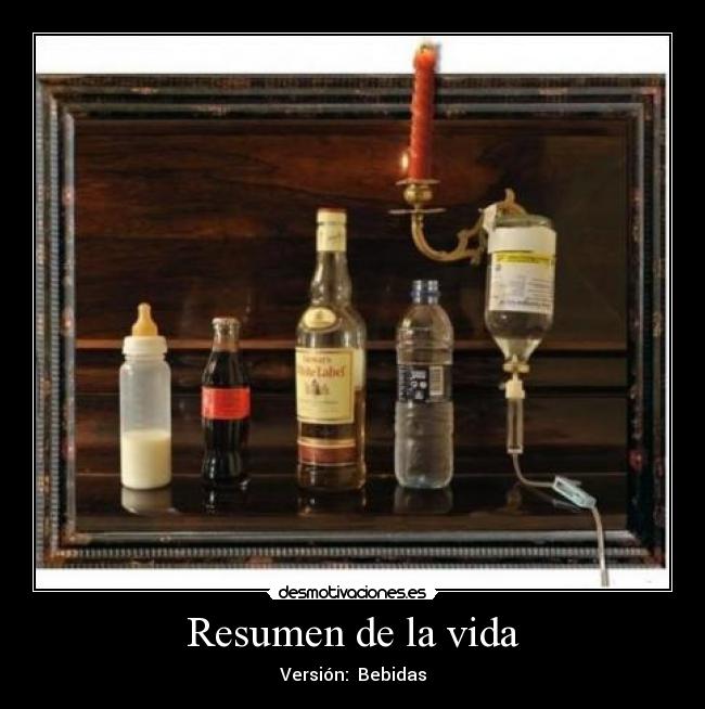 Resumen de la vida - Versión: Bebidas