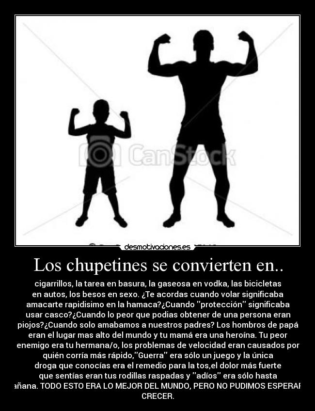 Los chupetines se convierten en.. -