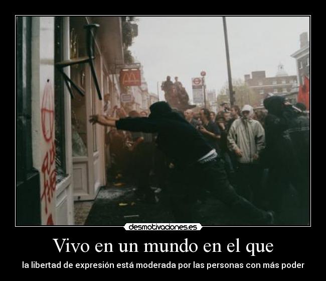 Vivo en un mundo en el que -