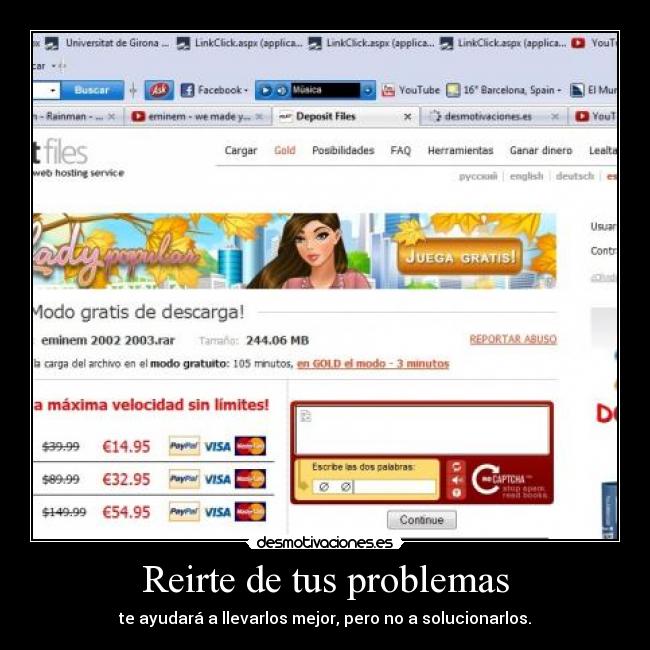 carteles problemas reirte problemas captcha conjunto vacio desmotivaciones