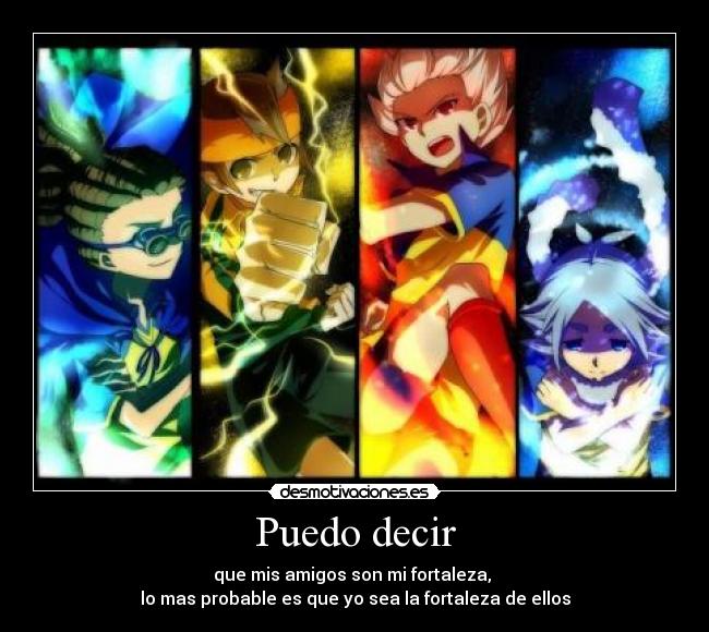 carteles inazuma eleven axel mark jude shawn amistad football anime reflexion desmotivaciones