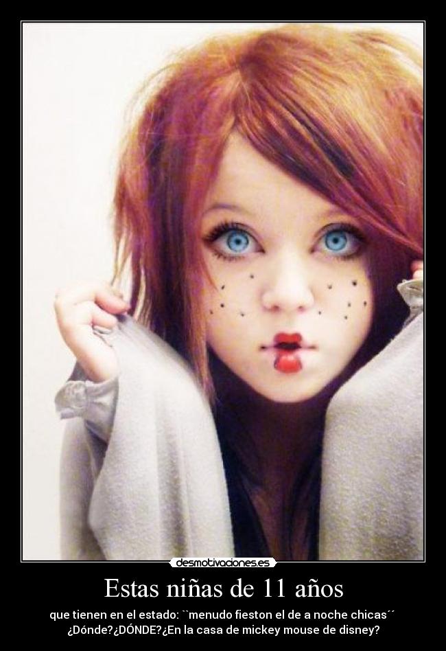 Estas niñas de 11 años -