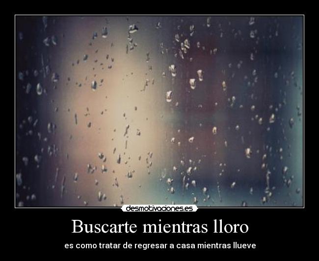 Buscarte mientras lloro -