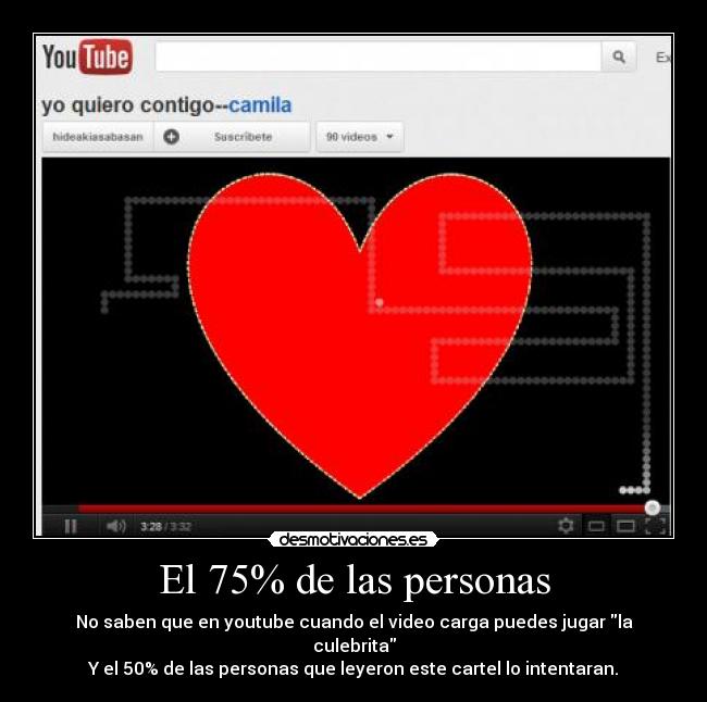 El 75% de las personas -
