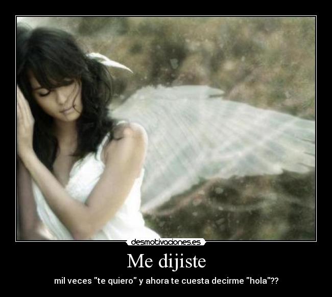 Me dijiste -