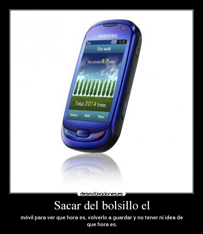 Sacar del bolsillo el -