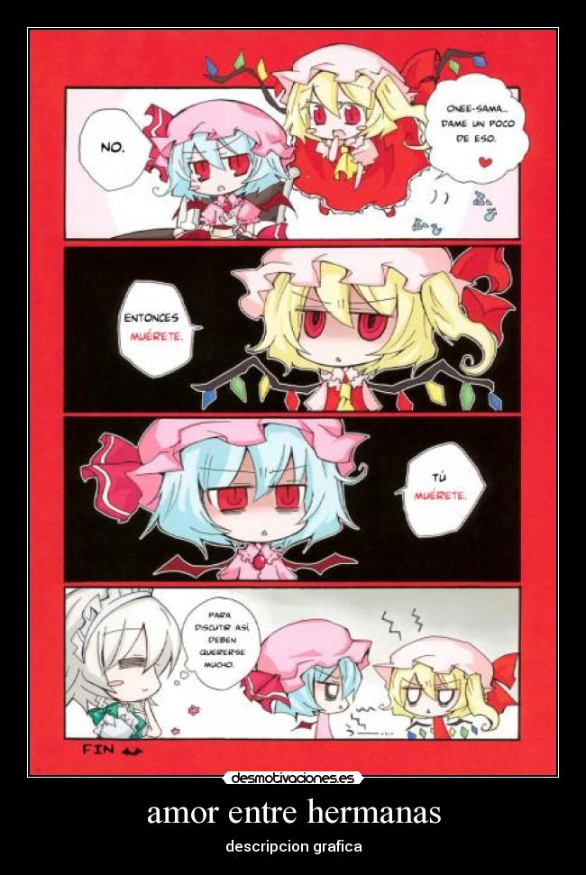 amor entre hermanas - descripcion grafica