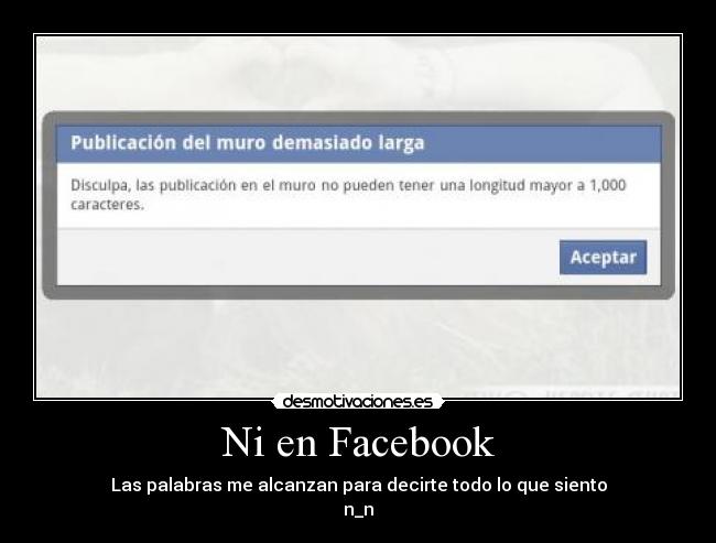 Ni en Facebook -