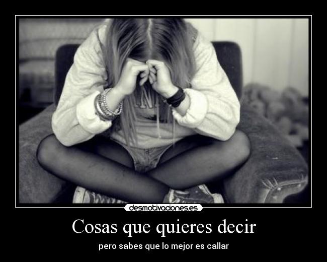 Cosas que quieres decir -