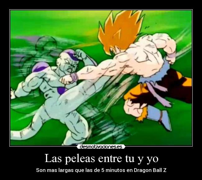 carteles peleaen dargon ball desmotivaciones