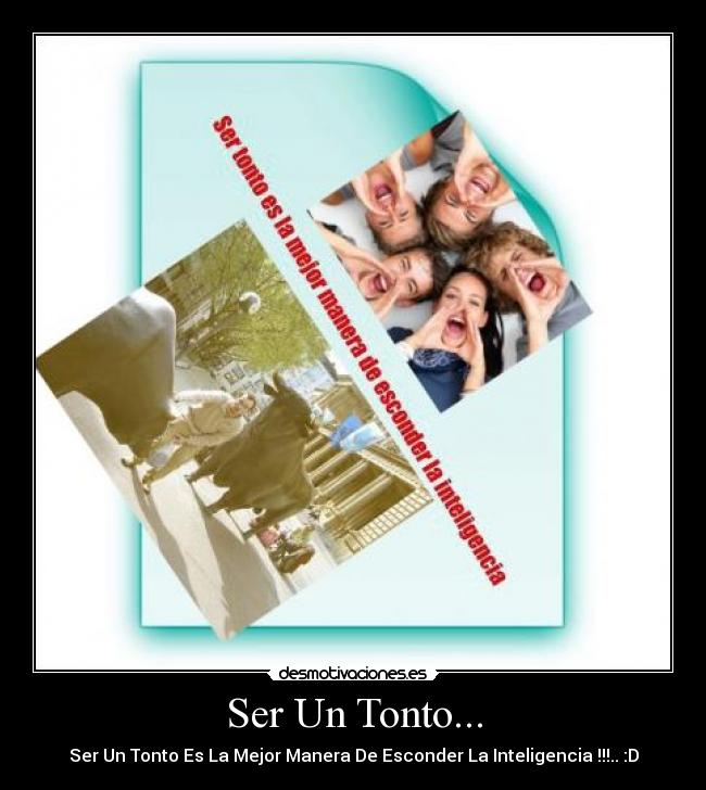 Ser Un Tonto... -