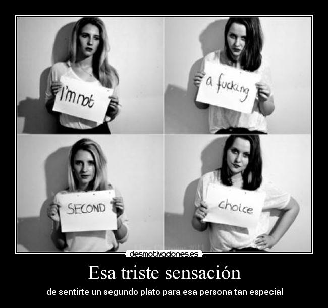 Esa triste sensación -