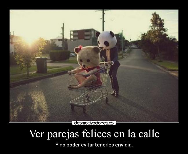 Ver parejas felices en la calle -