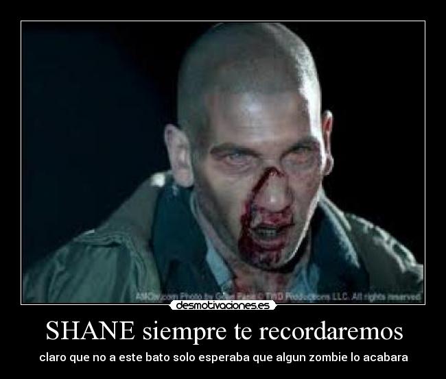 SHANE siempre te recordaremos - claro que no a este bato solo esperaba que algun zombie lo acabara