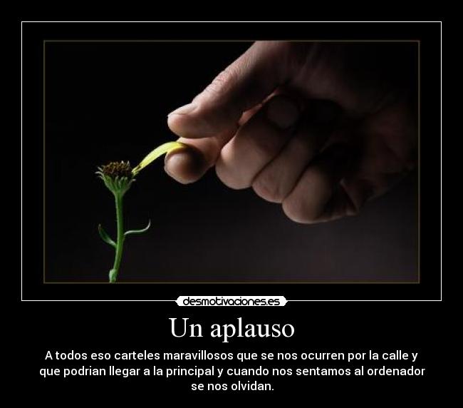 Un aplauso - 