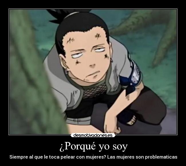 carteles shikamaru nara crisstofer anime manga desmotivaciones