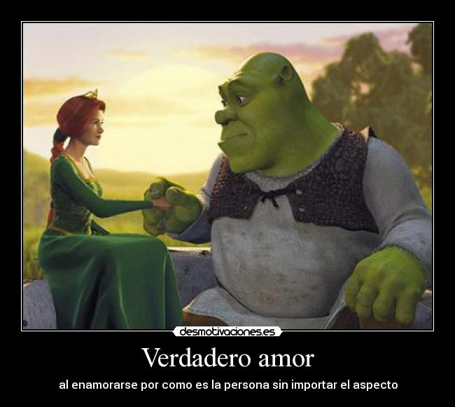 Verdadero amor - al enamorarse por como es la persona sin importar el aspecto