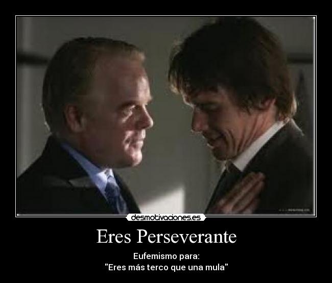 Eres Perseverante -
