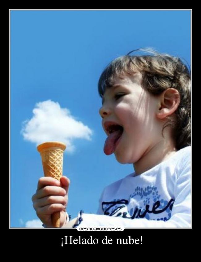 ¡Helado de nube! -