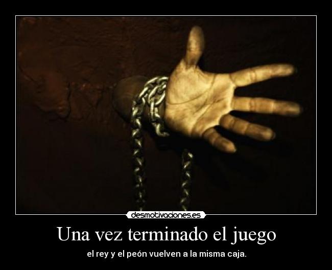 Una vez terminado el juego -