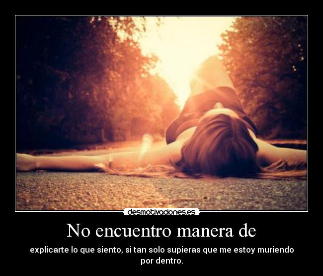 No encuentro manera de - 