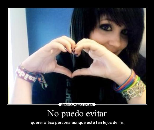 No puedo evitar -