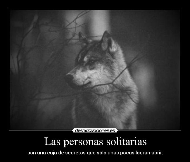 Las personas solitarias -