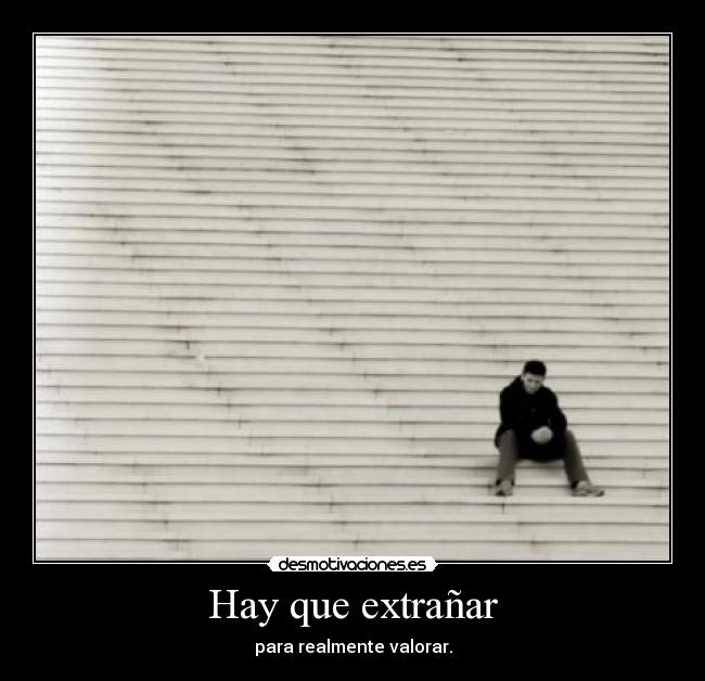 Hay que extrañar -