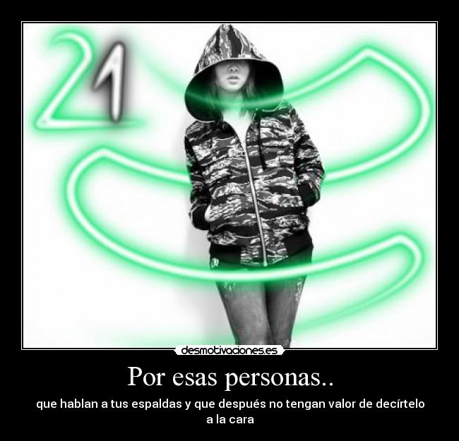 Por esas personas.. - 