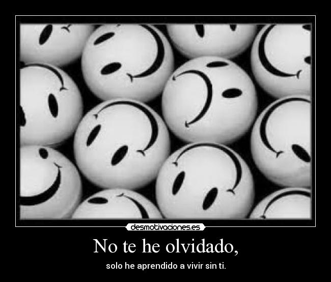 No te he olvidado, - 