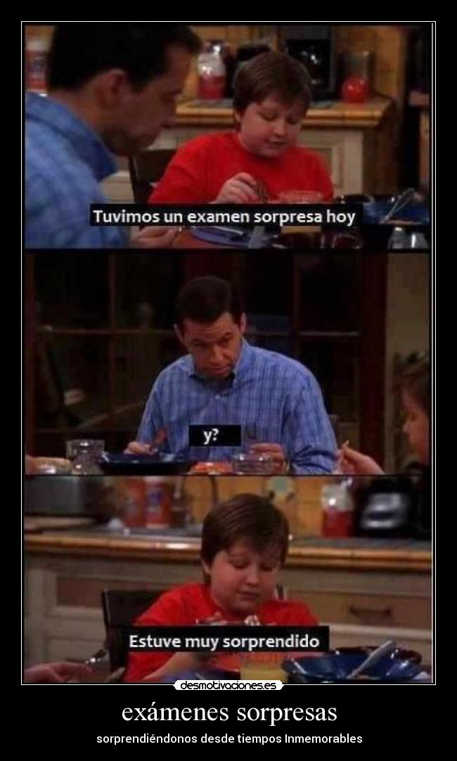exámenes sorpresas - 