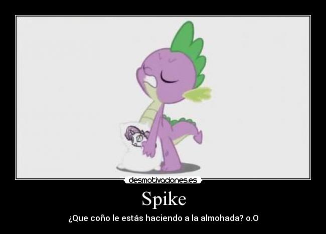 Spike - ¿Que coño le estás haciendo a la almohada? o.O