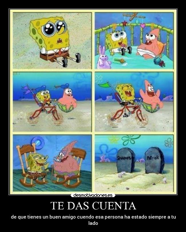 TE DAS CUENTA - de que tienes un buen amigo cuendo esa persona ha estado siempre a tu lado