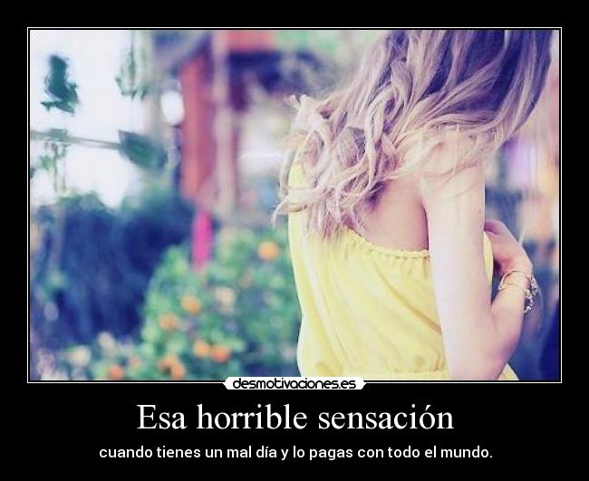 Esa horrible sensación - 