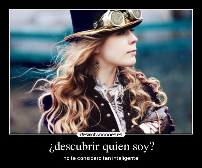 ¿descubrir quien soy? - 