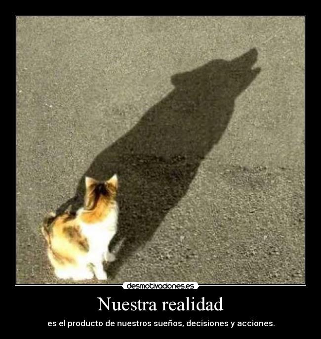 Nuestra realidad - es el producto de nuestros sueños, decisiones y acciones.