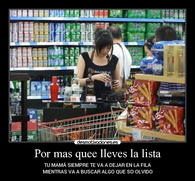 carteles lista mama desmotivaciones