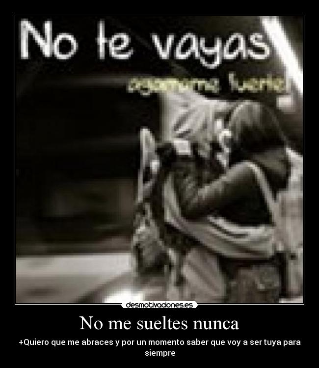 No me sueltes nunca -