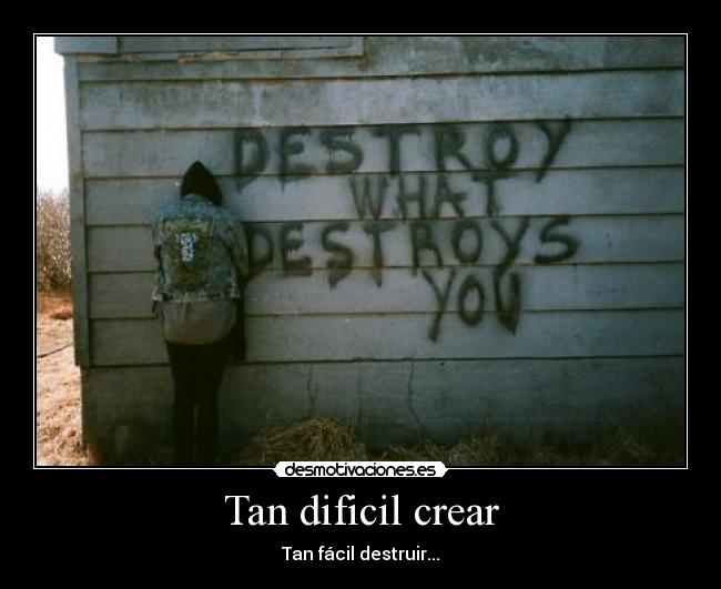 Tan dificil crear -