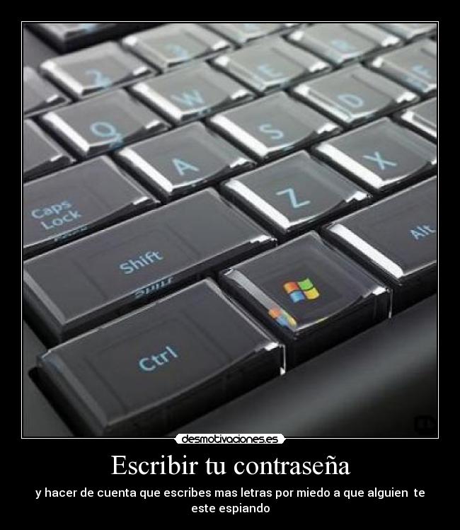 Escribir tu contraseña - 