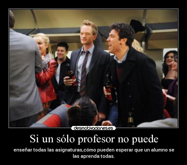 Si un sólo profesor no puede -