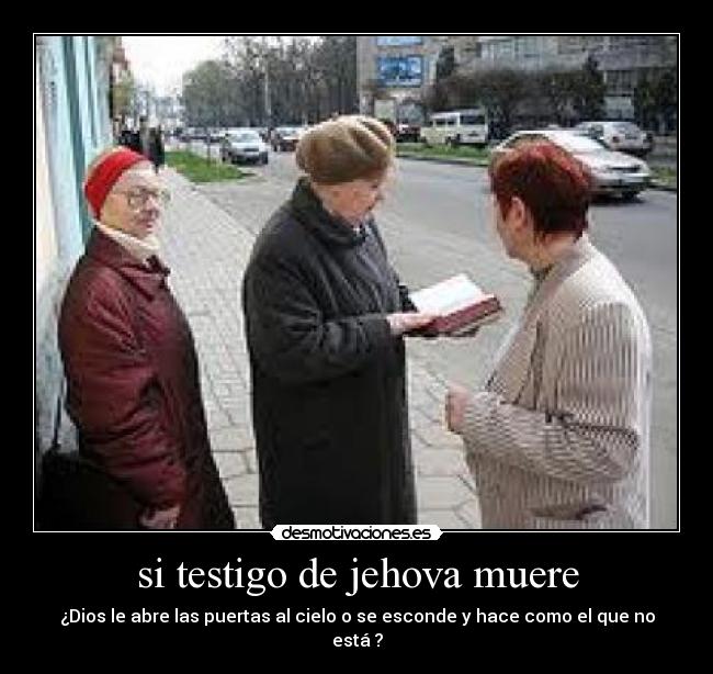 si testigo de jehova muere -
