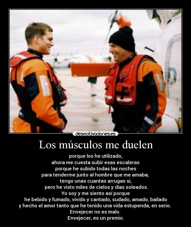 Los músculos me duelen -