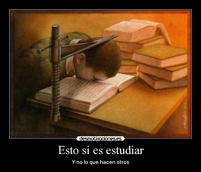 Esto si es estudiar -