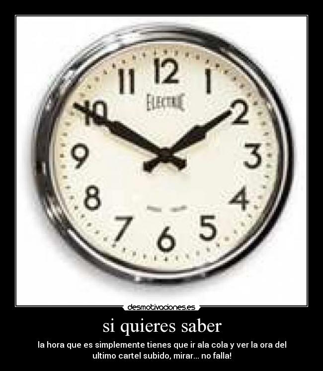 si quieres saber - 