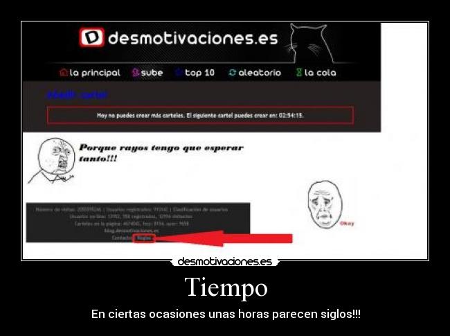 Tiempo - En ciertas ocasiones unas horas parecen siglos!!!