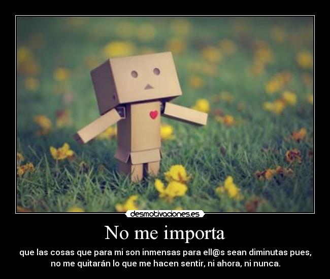 No me importa - 